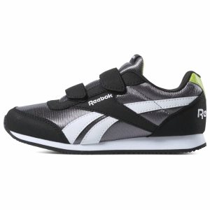 Adidasy Dziecięce Reebok Royal Classic Jogger 2 Czarne/Szare/Głęboka Zielone/Białe PL 58WVEAJ